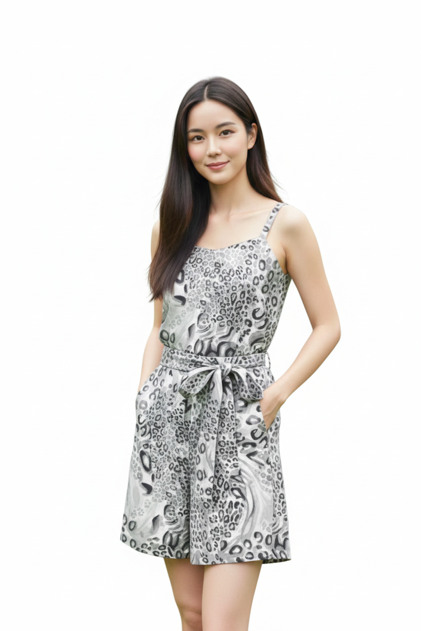 Leopard Print Romper