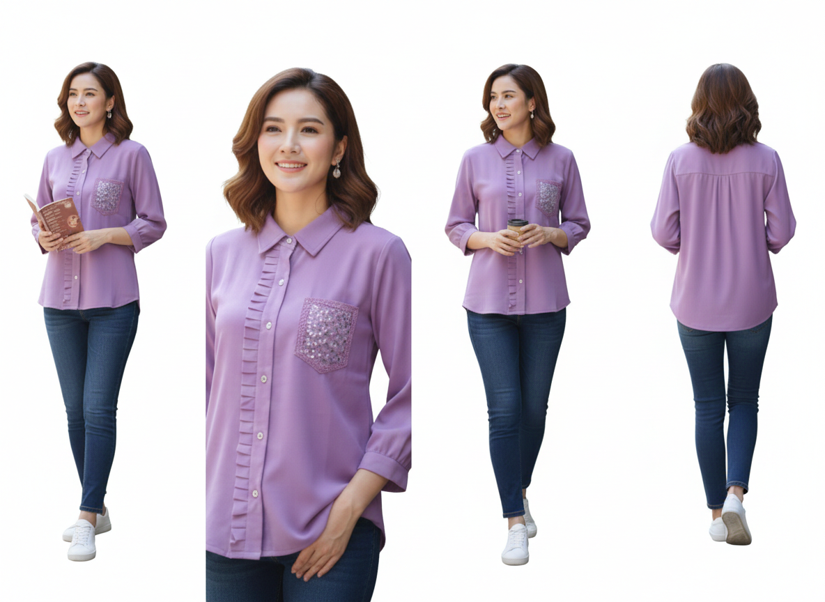 The Lavender Lumina Blouse - Image 2