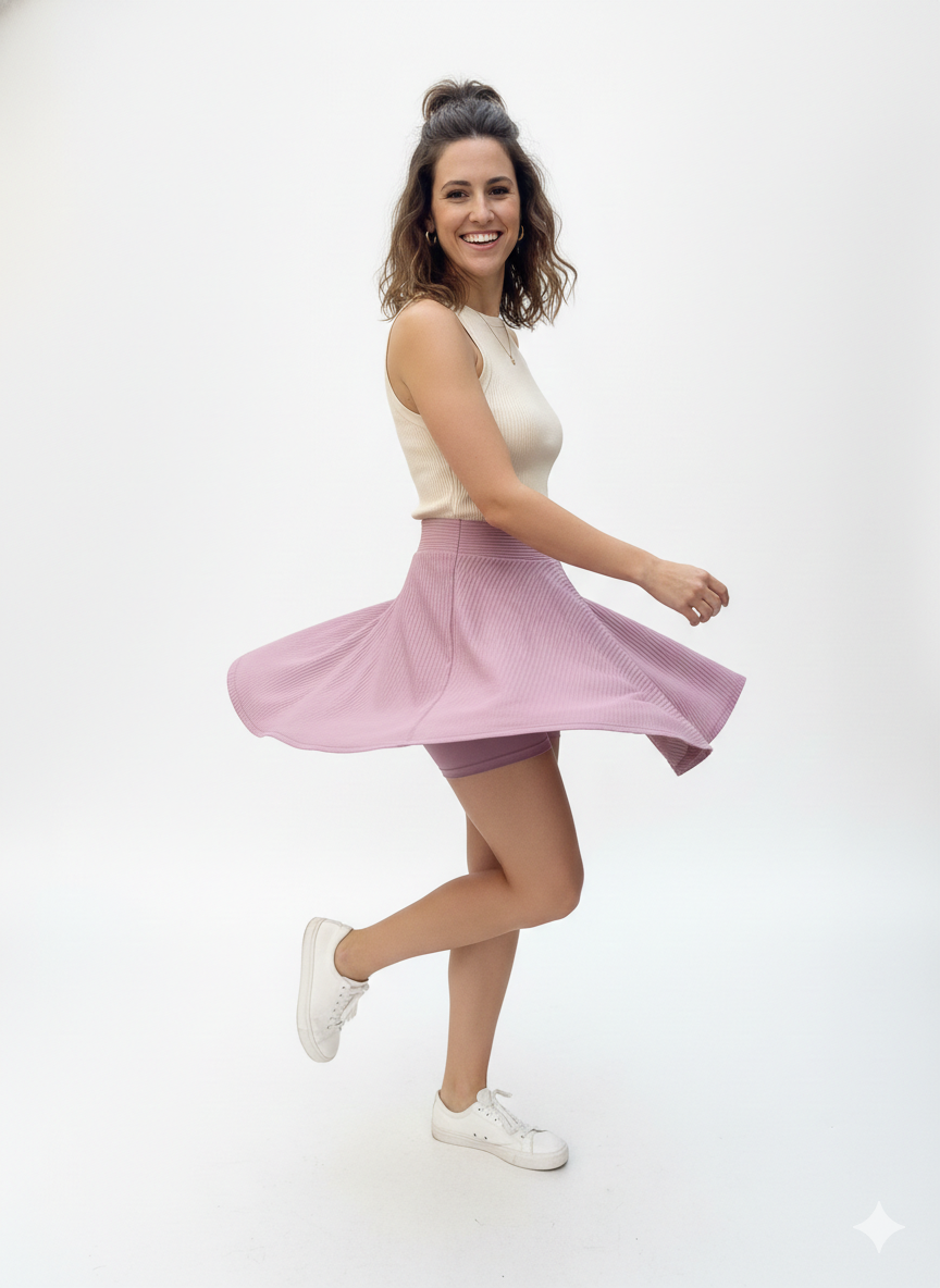 Lilac Mini Skort - Image 2