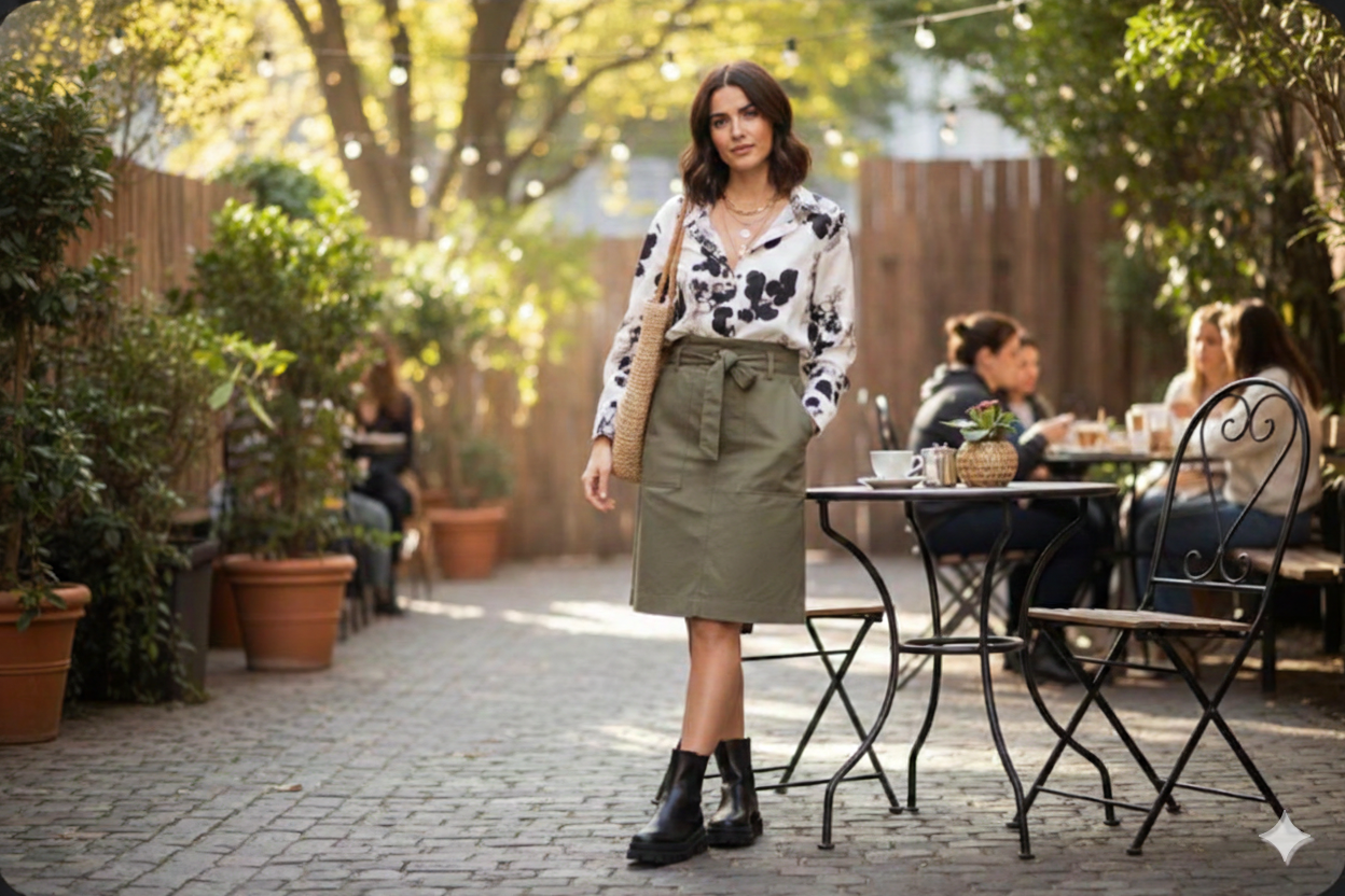 Graphic Flora Blouse - Image 2